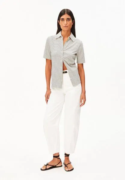 ARMEDANGELS ARMEDANGELS NALITAA STRIPE Damen Bio-Baumwoll Mix, Oatmilk-black, – Produktbild 4 von 4