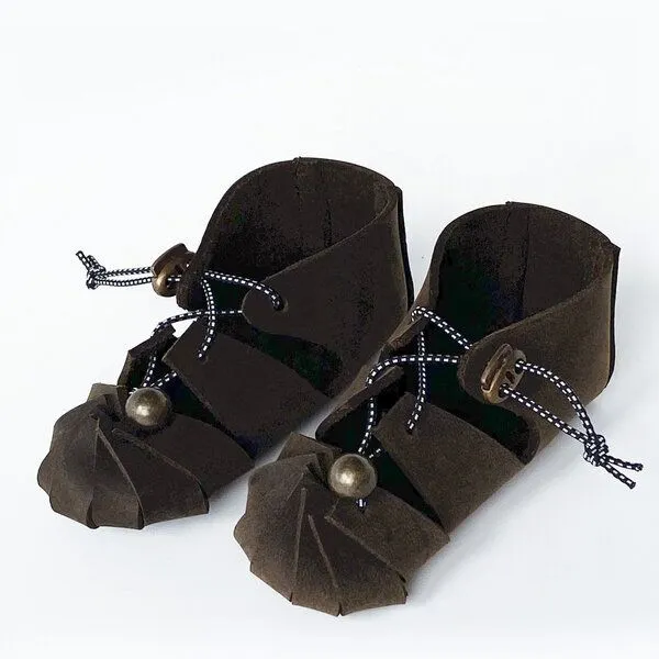 Snekkerbuks Snekkerbuks Urschuhe Ledersandalen Barfußschuhe, Dunkelbraun, – Produktbild 1 von 4