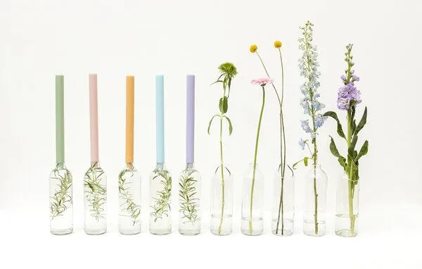 Originalhome Originalhome Flaschenvase aus recycelten Weinflaschen, Klar, – Produktbild 2 von 5