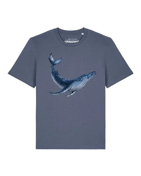 watapparel watapparel T-Shirt Unisex Wal, Blue grey, – Produktbild 1 von 2