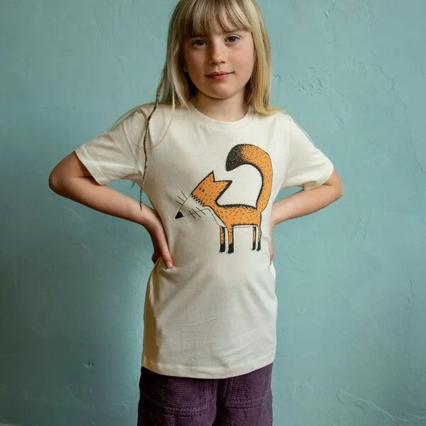 Cmig Cmig Kinder T-Shirt Franzi Fuchs, Natural raw, – Produktbild 3 von 4