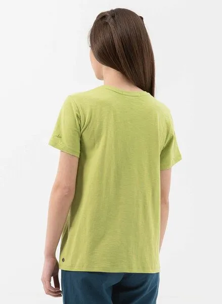 ORGANICATION ORGANICATION Basic T-Shirt aus Bio-Baumwolle, Meadow green, – Produktbild 4 von 4