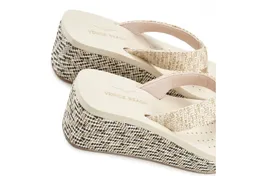 VENICE BEACH VENICE BEACH Sandale, Badeschuh, Sommerschuhe, Badelatsche, Flip Flop, Badeschlappe Badezehentrenner Zehentrenner mit geschmücktem Keilabsatz VEGAN – Produktbild 1 von 1