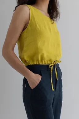 TWOTHIRDS TWOTHIRDS Damen vegan Top Kalaoa Golden Green – Produktbild 1 von 1