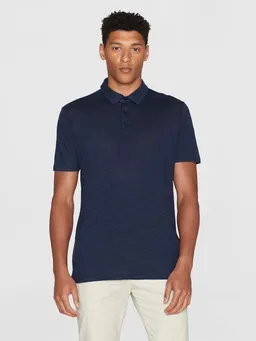KnowledgeCotton Apparel KnowledgeCotton Apparel Poloshirt - Linen polo - aus Leinen – Produktbild 1 von 1