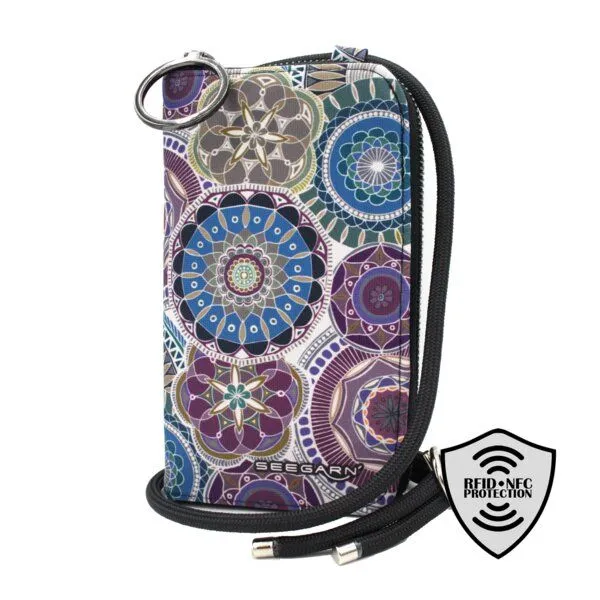 Seegarn Seegarn-Täschle / 2in1 Handy-Tasche und Geldbeutel (MB01), K3 - kordel schwarz, – Produktbild 1 von 4