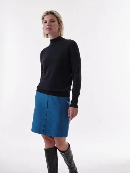 LANIUS LANIUS Rollkragenpullover aus Bio-Baumwolle, Atlantic, – Produktbild 1 von 4