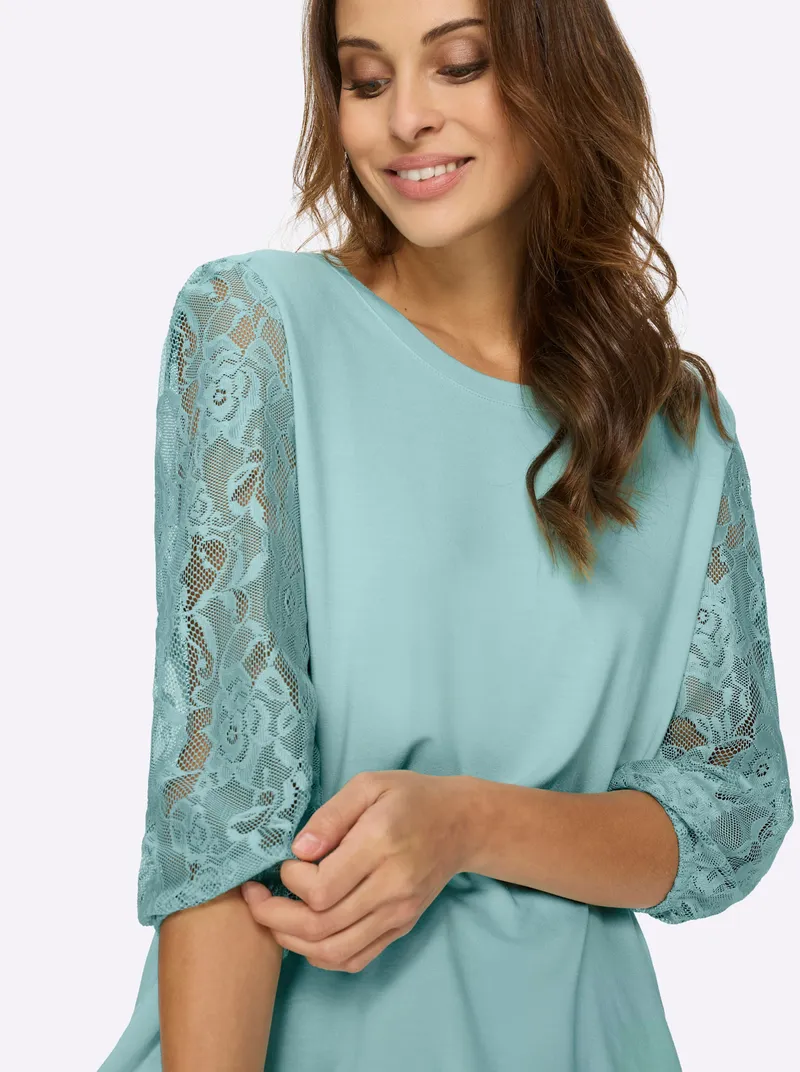 Witt Spitzenshirt mint, Mint, – Produktbild 2 von 2