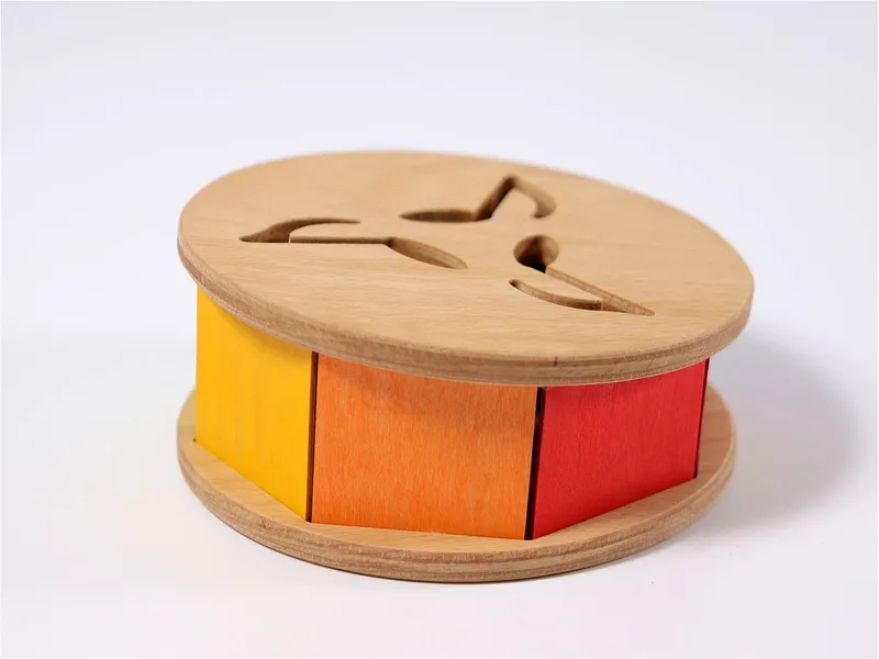 Grimms Grimms Klingendes Rad aus Buchen-und Ahornolz Durchmesser ca. 16 cm, Mehrfarbig, – Produktbild 2 von 2