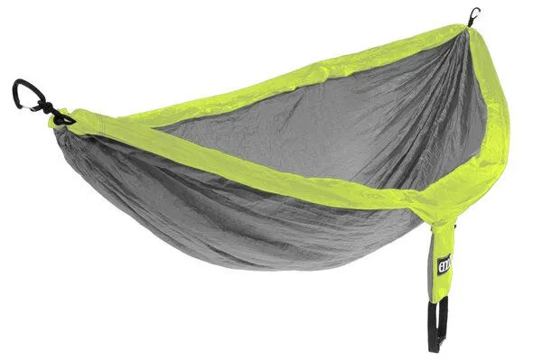 Eagles Nest Outfitters Eagles Nest Outfitters Reisehängematte - ENO Double Nest aus leichtem, atmungsaktiven Nylon für Camping und Outdoor, Neon/grey/neon, – Produktbild 1 von 1