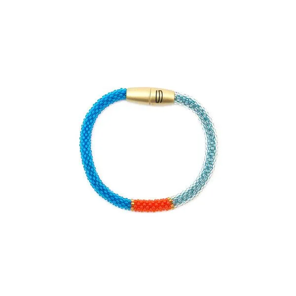 Sakiba Sakiba Armband Svelte Tricolor, Orange-aqua, – Produktbild 3 von 4