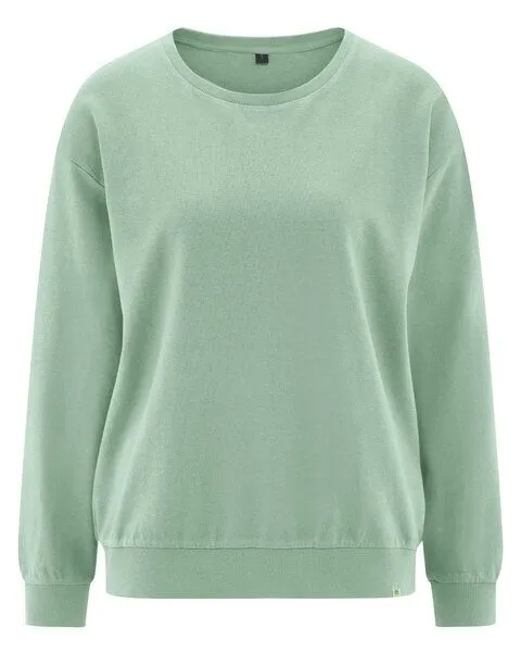 HempAge HempAge Sweatshirt Basic aus Hanf & Bio-Baumwolle, Grün (menta), – Produktbild 1 von 1