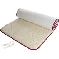 Bausinger Bausinger Schurwoll Yogamatte Kontrast, Natur / weinrot, – Produktbild 1 von 1