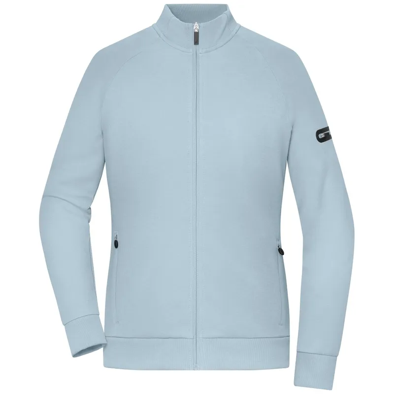 Daiber Daiber Ladies Zip Jacket Interlock OCS Blended & RCS 8053 Gr. M milky blue – Produktbild 1 von 1