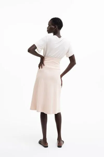 SHIPSHEIP SHIPSHEIP Circle Skirt - Damen Rock aus Bio-Baumwoll Mix, Natur (cream), – Produktbild 2 von 3