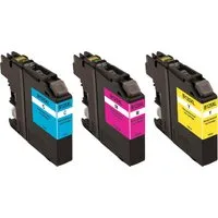 Memo memo Tintenpatronen ersetzt Brother LC-125XLC/M/Y cyan, magenta, gelb, 3er-Set – Produktbild 1 von 1