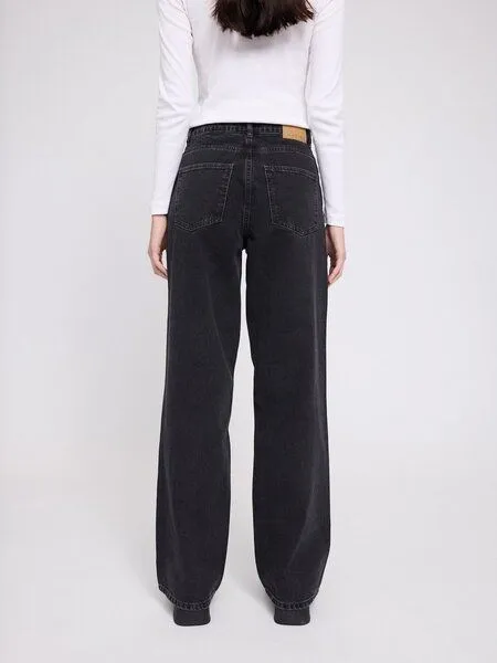 Mazine Mazine Damen Jeans im Wide Leg-Style aus 100% Bio-Baumwolle, Dark grey (grau), – Produktbild 2 von 4