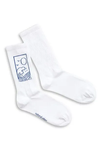 Natural Vibes Natural Vibes Ocean Socken | Bio GOTS | Tennissocken | Herren Damen Socken – Produktbild 1 von 4