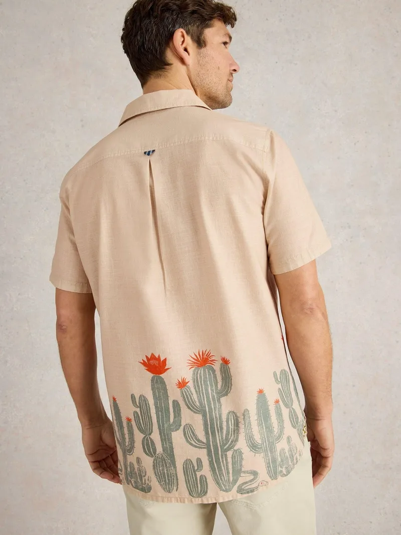 White Stuff Hemd Hayle mit Kakteenprint - S, Natur print, – Produktbild 4 von 4