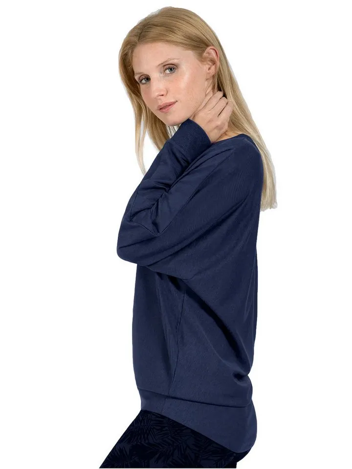 Magadi Magadi Yoga & Relax Shirt Anna aus weichem Naturmaterial, Blau, – Produktbild 1 von 5