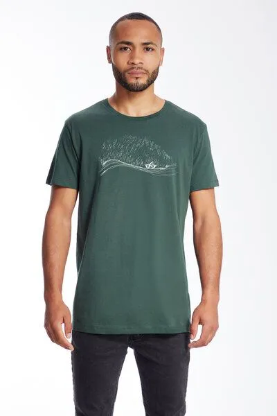 ilovemixtapes ilovemixtapes Stormy Weather Men Essential T-Shirt, Forest green (grün), – Produktbild 3 von 3