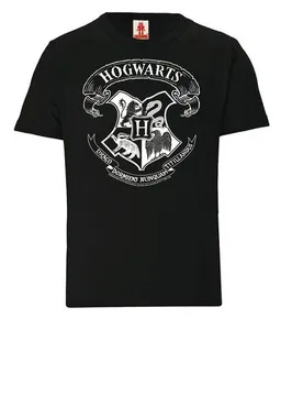 LOGOSH!RT LOGOSH!RT - Harry Potter - Hogwarts Logo (Weiß) - Bio T-Shirt - Kinder – Produktbild 1 von 1