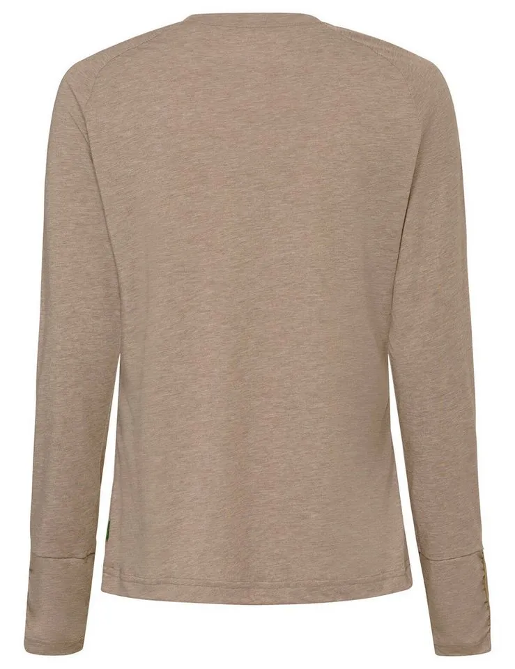 Vaude Vaude T-Shirt Women's Skomer LS T-Shirt III (1-tlg) schnelltrocknendes und funktionelles Shirt, Beige, – Produktbild 2 von 4
