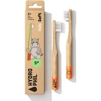 Hydrophil Hydrophil Bambus Zahnbürste Orange Kind (2 Stück) – Produktbild 1 von 1
