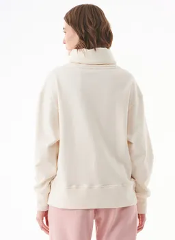 ORGANICATION ORGANICATION Damen vegan Pullover Rollkragen Bio-Baumwolle Off-White – Produktbild 1 von 1