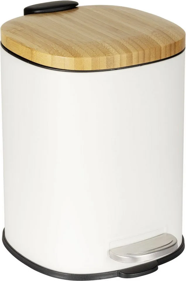 Wenko Wenko Kosmetikeimer Fianema, fürs Badezimmer, Easy-Close-Mechanik, Inneneimer: 3 L, Weiß, – Produktbild 2 von 5