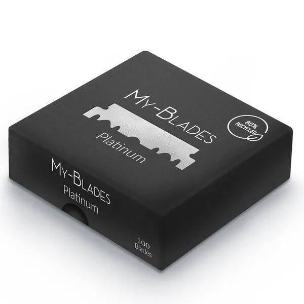 My-Blades My-Blades Halbe Rasierklingen Platinum einseitig 100 Stück – Produktbild 4 von 4
