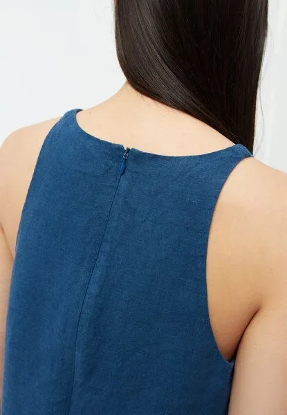 Givn Berlin Givn Berlin Kleid Yuna, Blazing blue linen, – Produktbild 4 von 4