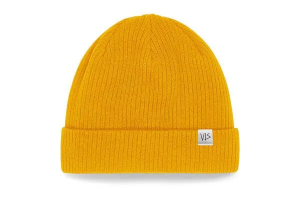 vis wear vis wear Unisex Classic Mütze, Beanie aus Bio Baumwolle, Senf, – Produktbild 1 von 1
