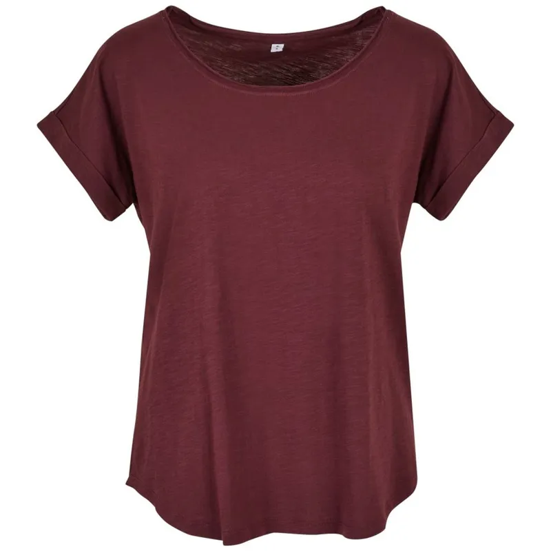 Build Your Brand Build Your Brand Build your Brand Damen Slub T-Shirt 56.0036 Gr. M cherry – Produktbild 1 von 1