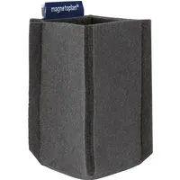 magnetoplan magnetoplan Stifteköcher "ecoAware" SMALL 60 x 100 x 60 mm, RC-PET Filz grau – Produktbild 1 von 1