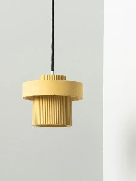 GANTlights Pendelleuchte up and down plissiert Lampe GANTlights S9, Sand, – Produktbild 1 von 4
