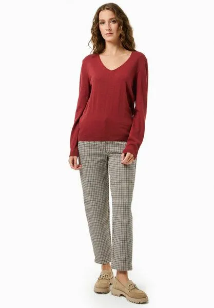 ORGANICATION ORGANICATION Strickpullover aus Bio-Baumwolle, Merlot, – Produktbild 2 von 4