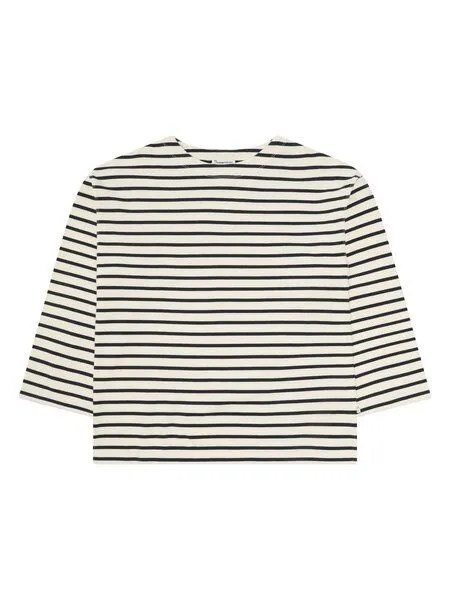 KnowledgeCotton Apparel KnowledgeCotton Apparel Gestreiftes Langarmshirt aus Bio-Baumwolle, Blau-navy, – Produktbild 1 von 3