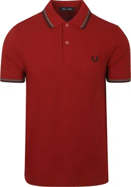 Fred Perry Fred Perry Polo Twin Tipped M3600 Rot - Größe S – Produktbild 1 von 1