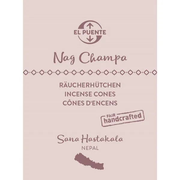El Puente El Puente Räucherhütchen "Nag Champa" | Fair Trade & Handmade aus Nepal, Mehrfarbig, – Produktbild 1 von 1