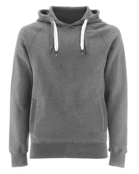 Earth Positive Earth Positive Unisex Pullover Hoody Raglan aus Bio-Baumwolle, Grau-melange, – Produktbild 1 von 4