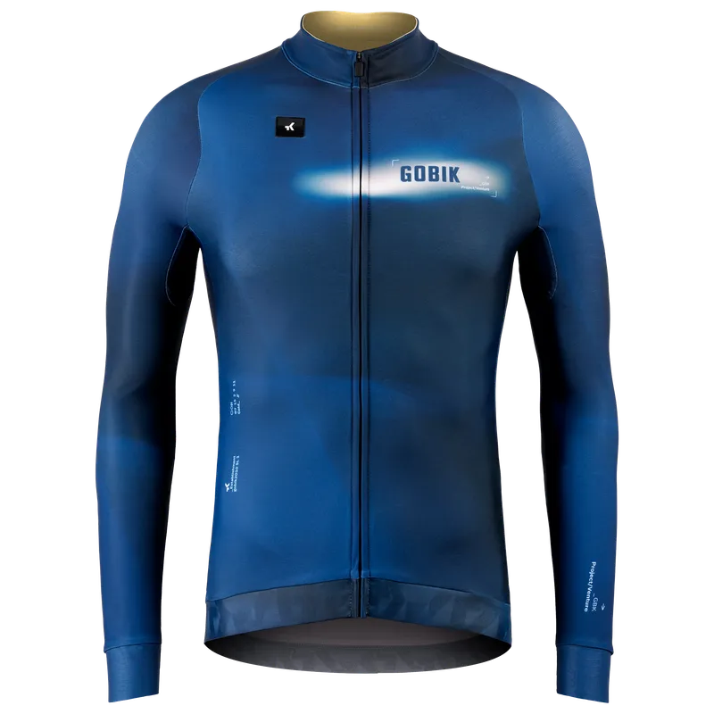 GOBIK Hyder Langarmtrikot, für Herren, Blau, – Produktbild 1 von 1