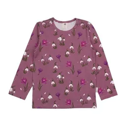 Walkiddy Kinder Langarmshirt The Snowdrops Bio-Baumwolle – GOTS-zertifiziertes Walkiddy Shirt mit Blumen-Print, weich, sanft & perfekt für jede Jahreszeit – Produktbild 1 von 1