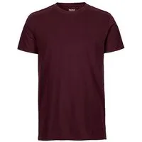 Neutral Neutral® Unisex T-Shirt Fitted Körpernah von Neutral Bio Baumwolle, Bordeaux, – Produktbild 1 von 1