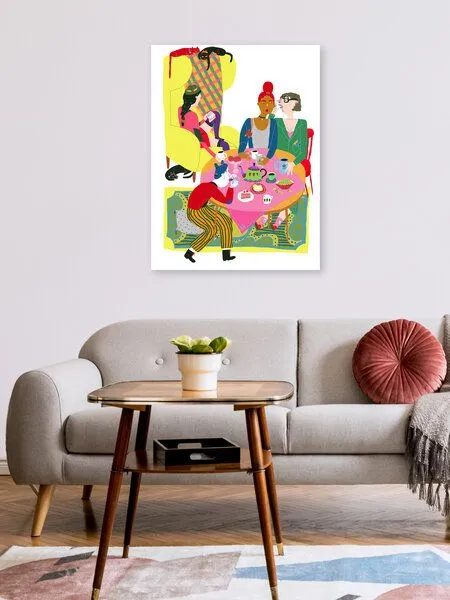 Photocircle Photocircle Poster / Leinwandbild - Wednesday Tea Party – Produktbild 2 von 4