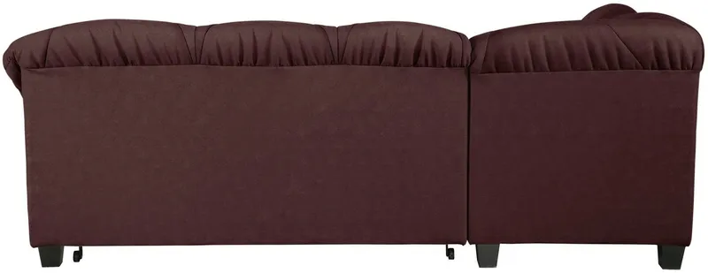 Home affaire Ecksofa Camelita, Landhaus Sofa, 2 Varianten: Recamiere- oder Ottomane, L-Form, wahlweise mit Bettfunktion, Braun, – Produktbild 4 von 5