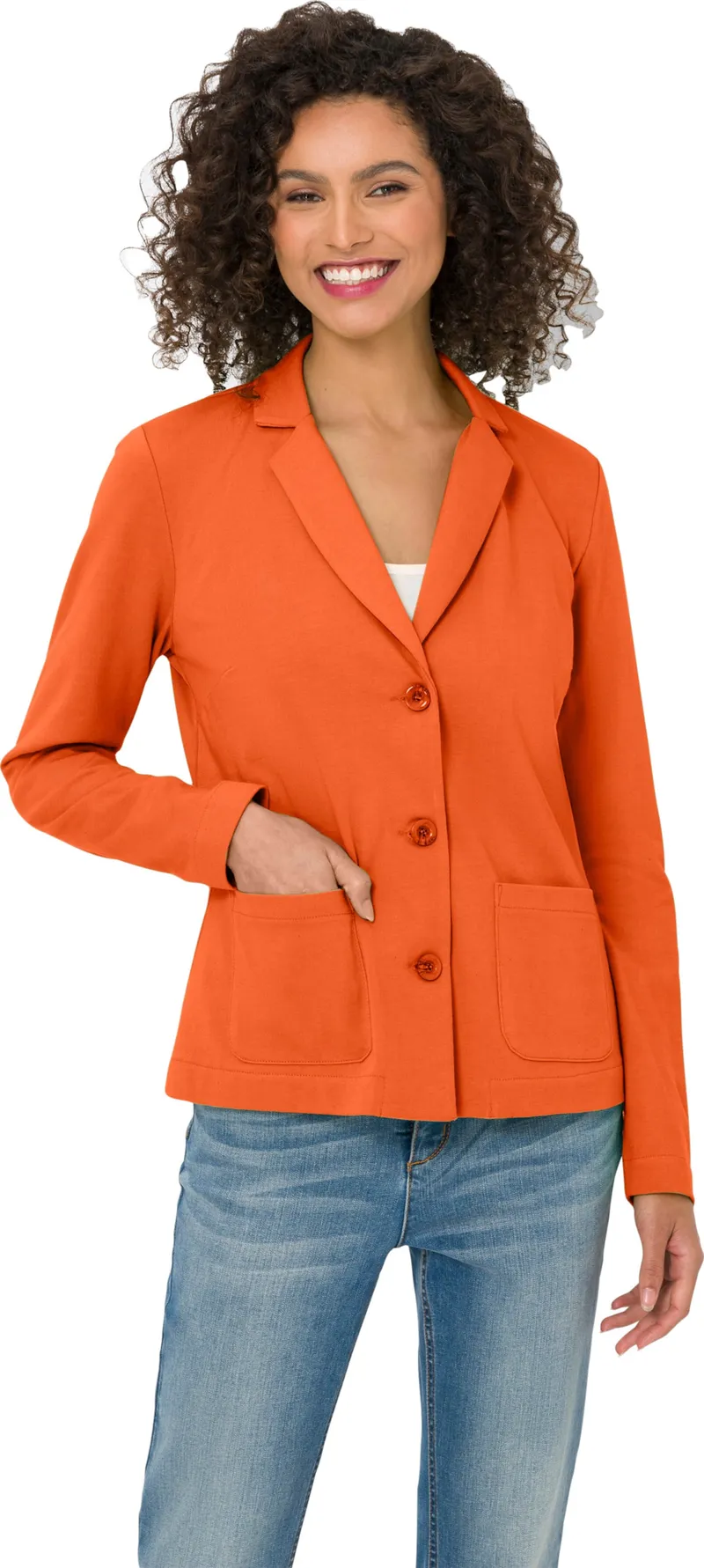 heine Jerseyblazer orange, Orange, – Produktbild 2 von 2