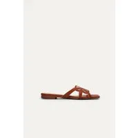 BIKKOU BIKKOU Damen vegan Sandalen Sonnenuntergang Am Strand Kamelpython – Produktbild 1 von 1