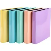 Exacompta 10 Exacompta Ringbücher "Aquarel", DIN A4, 2 Ringen in D-Form, sortiert – Produktbild 1 von 1