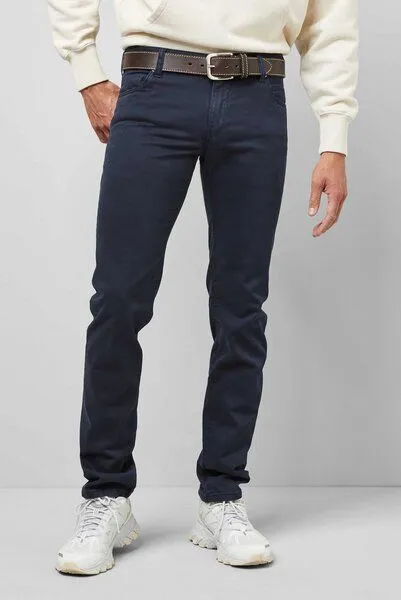 M 5 BY MEYER M 5 BY MEYER Soft Pima Cotton Five Pocket, Blau (marine), – Produktbild 3 von 5
